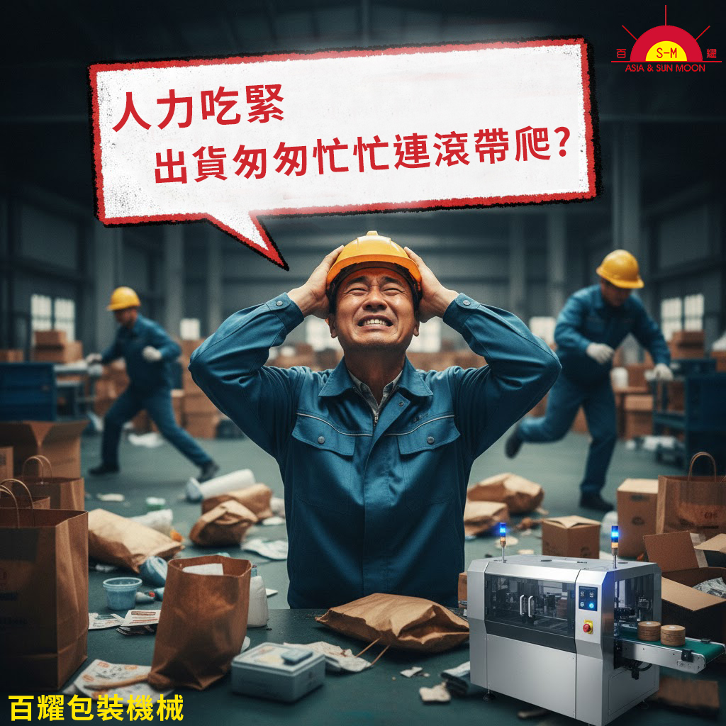 人力吃緊，出貨總是匆匆忙忙連滾帶爬？該升級您的真空機、包裝機設備了！